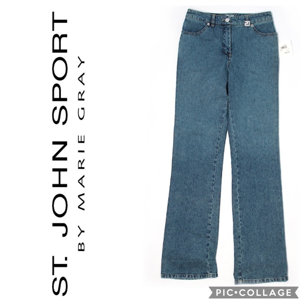 St. John Sport High Waisted Jeans Sz 0 Women’s Denim